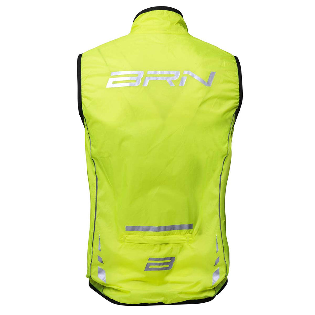 ANTIVENTO BRN SMANICATO GIALLO FLUO