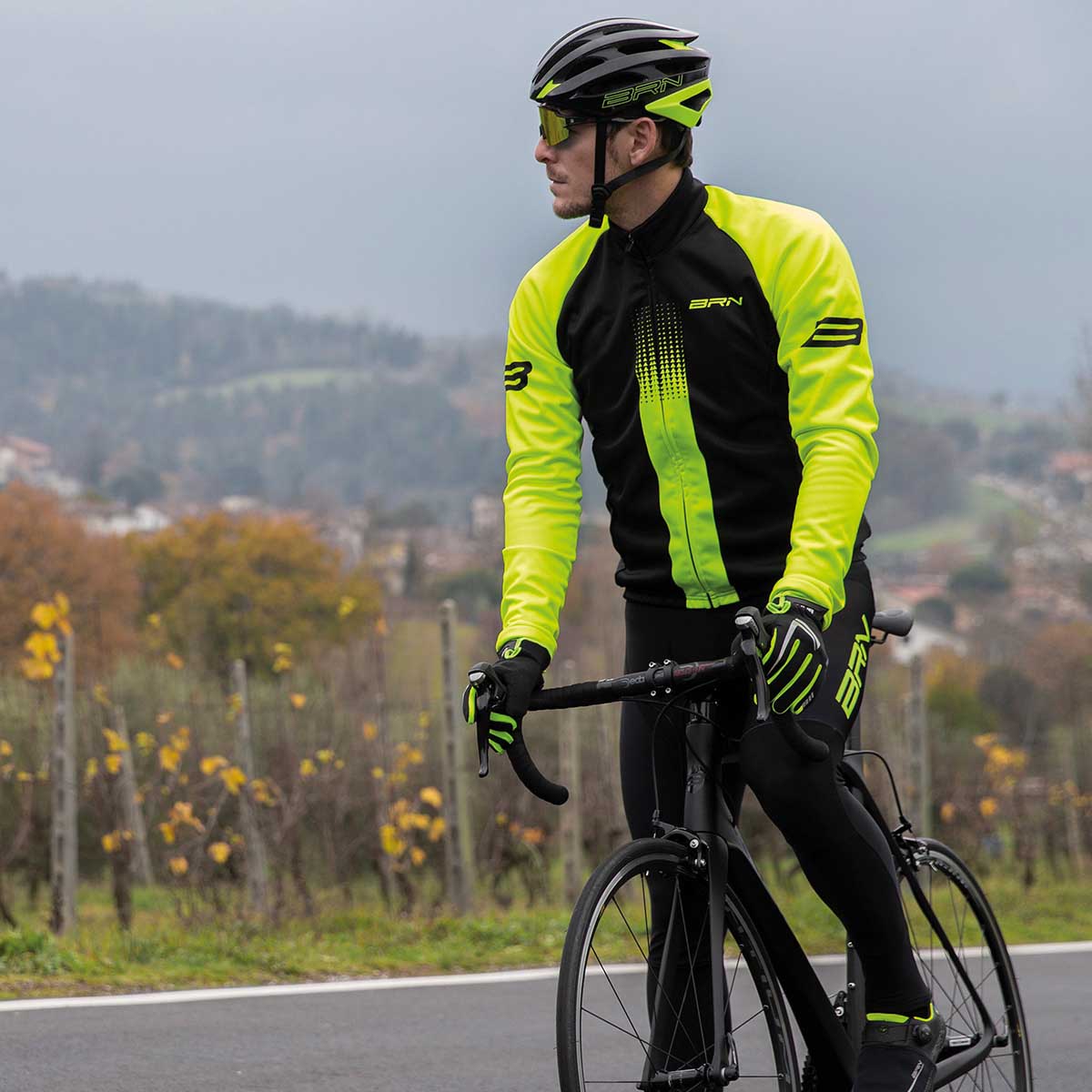 GIUBBINO BRN INVERNALE UOMO GIALLO FLUO