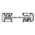 PEDALI BRN SGANCIO DUAL FUNCTION SU CUSCINETTI SILVER